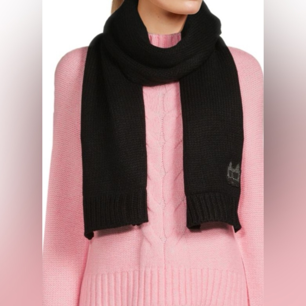 KARL LAGERFELD PARIS Choupette Knit Scarf nwt